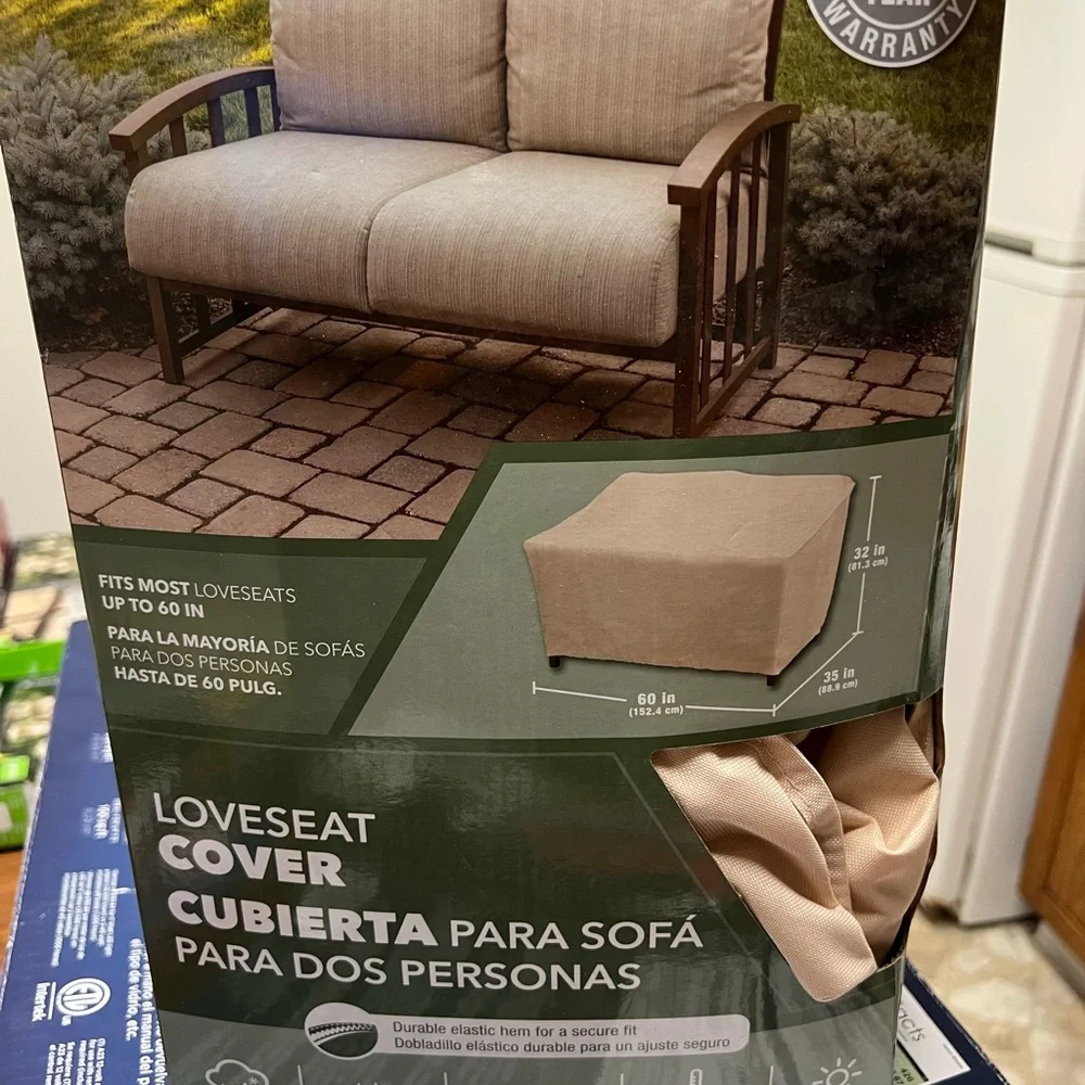 Elemental love seat cover for couches or benches